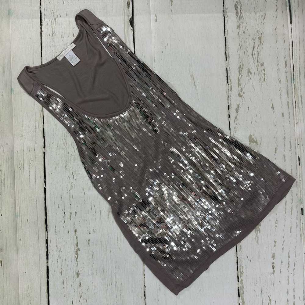 Sequined racer back tunic size XL